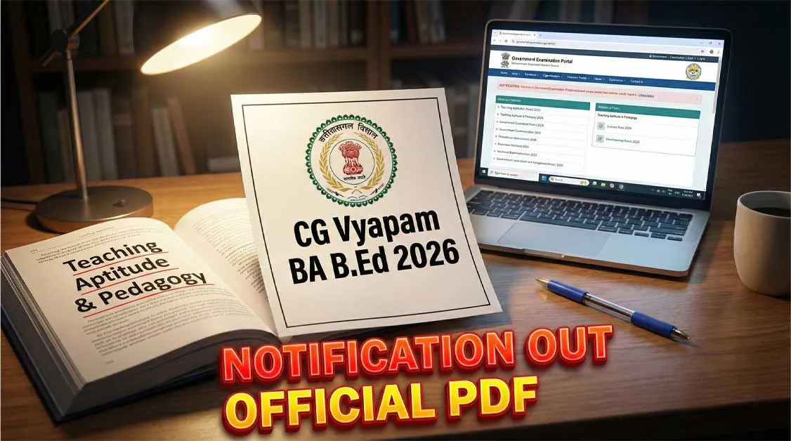 CG BA BEd 2026 Notification