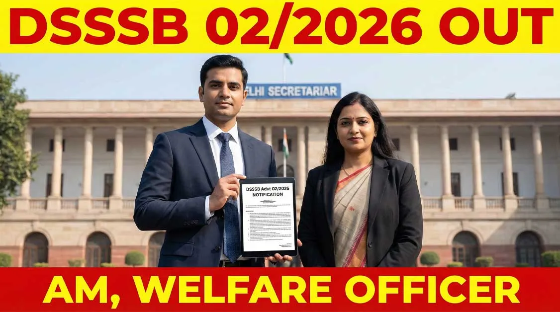 DSSSB Recruitment 2026 Notification PDF Apply Online