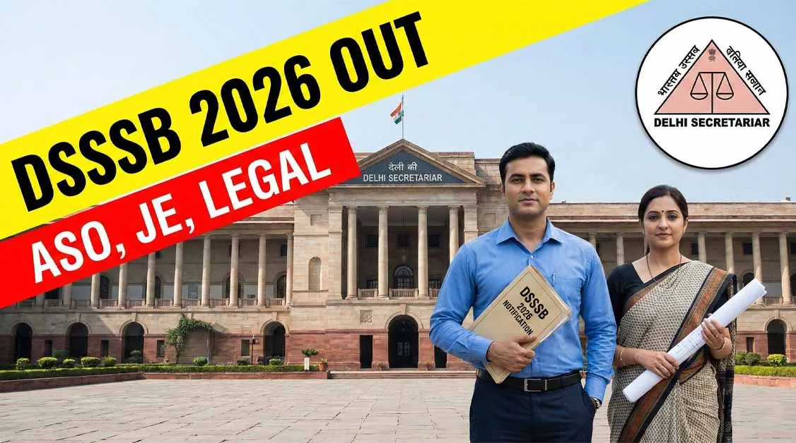 DSSSB Recruitment 2026 Notification PDF Apply Online