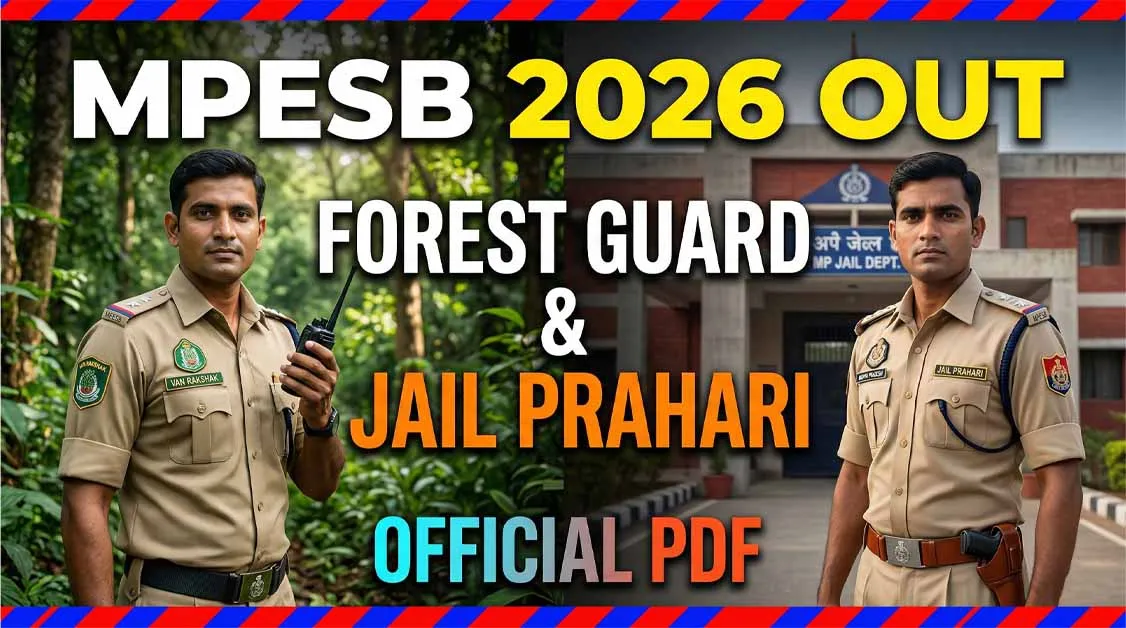 MPESB Van Rakshak and Field Guard 2026 Notification PDF