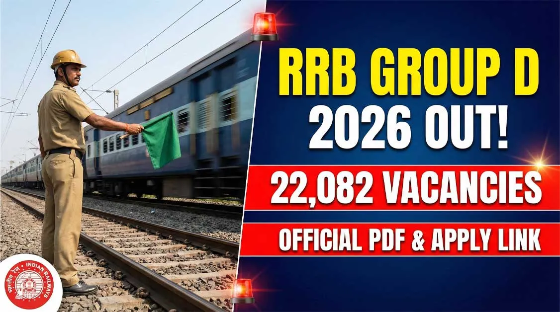 RRB Group D Notification 2026 PDF Apply Online