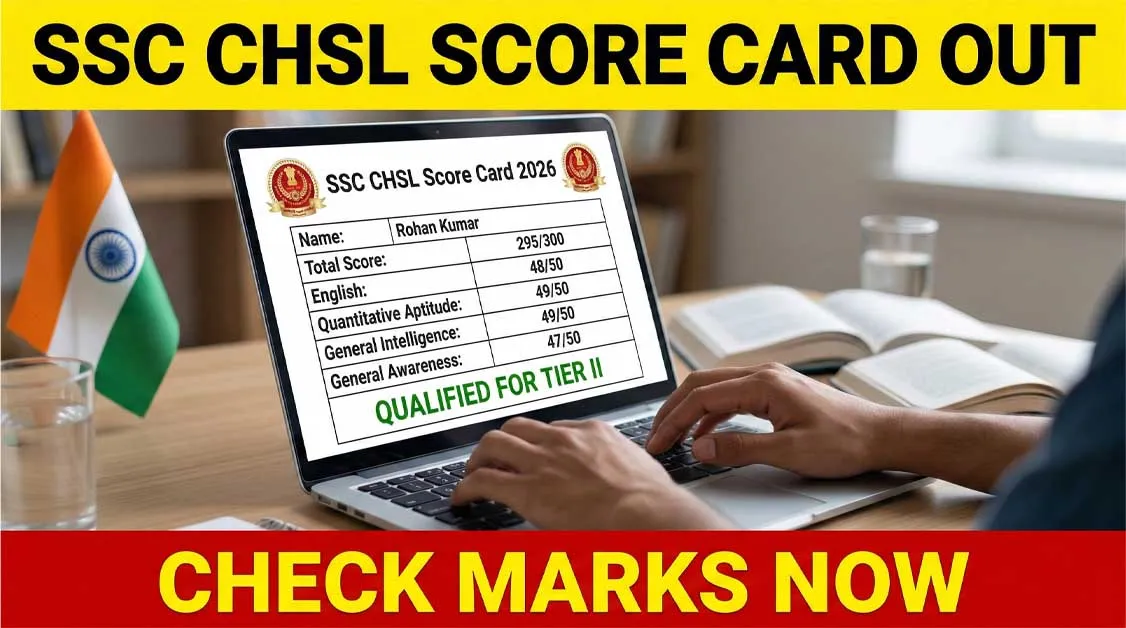 SSC CHSL Score Card 2026 Notification PDF