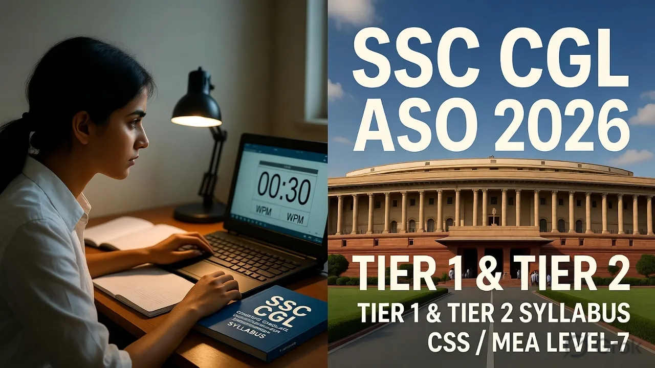 SSC CGL ASO Syllabus 2026 Tier 1 and Tier 2 Notification PDF