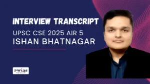 Ishan Bhatnagar UPSC CSE 2025 AIR 5