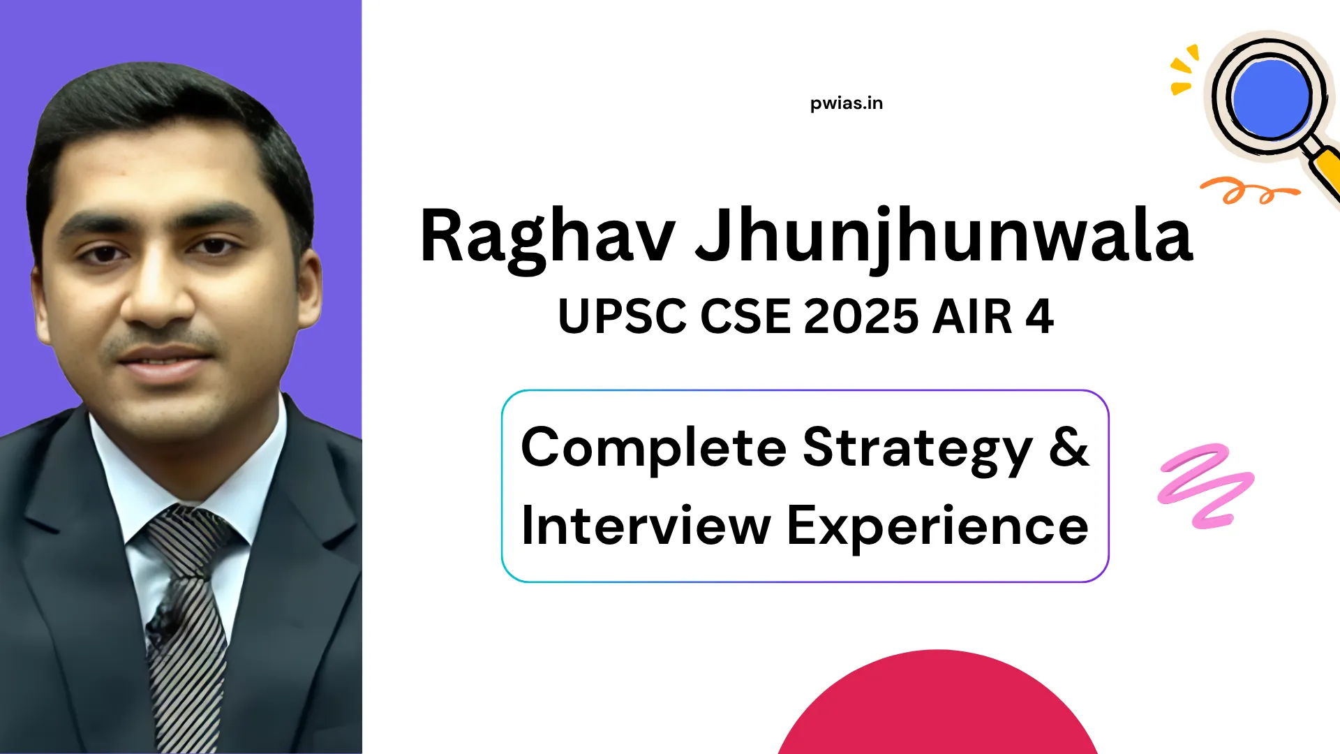 Raghav Jhunjhunwala UPSC CSE 2025 AIR 4 Complete Strategy